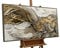 YS-Art Luxus XXL Abstrakt Acryl Gemälde auf Leinwand Unendlichkeit handgemalt Wandbilder Wohnzimmer modern Wohndekor Design Bild Gold echte Kuns 140x70 cm
