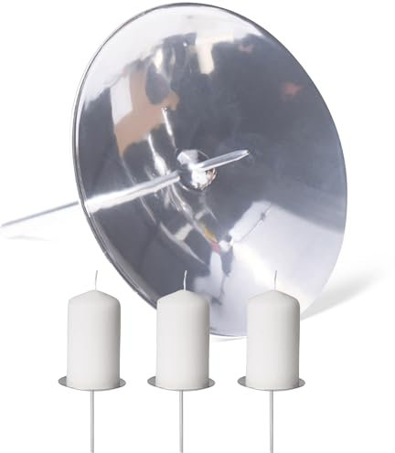 Novaliv 4X Kerzenpick Dorn 10cm Silber Adventskranz Kerzenhalter für Kränze Weihnachtskranz Adventskerzenhalter Kerzenteller zum Stecken rund Kerzenpin Kerzentülle Metall Kerzenständer Kerzenpin