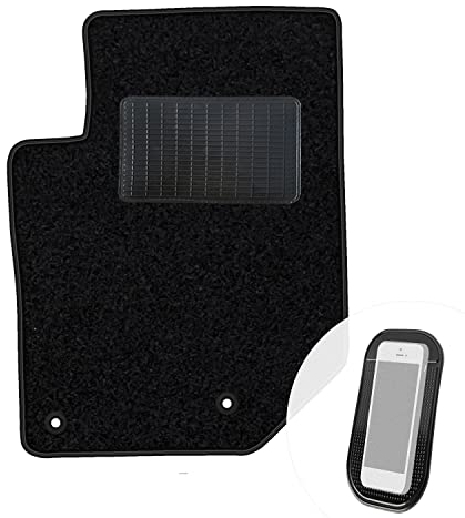 moto-MOLTICO Fahrer Fußmatte Auto Velours Fahrerseite Autoteppiche Schwarz Fahrermatte 1-teilig passend für Opel Corsa F ab 2019