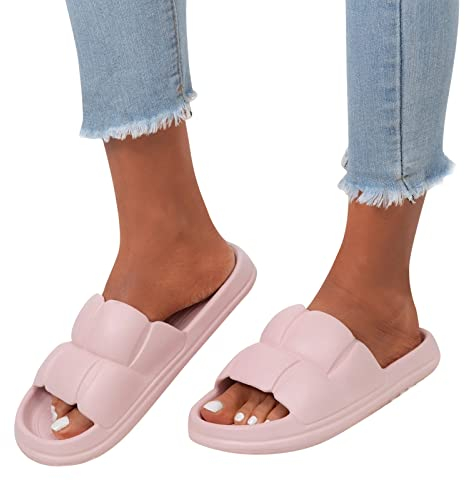 Ciabatte da Viaggio Donna Morbida Spiaggia Piscina Ciabatte Aperte Estive da Casa Slippers Comode Eleganti Sandali Mare Antiscivolo Infradito Pantofole Gomma Scarpe da Doccia