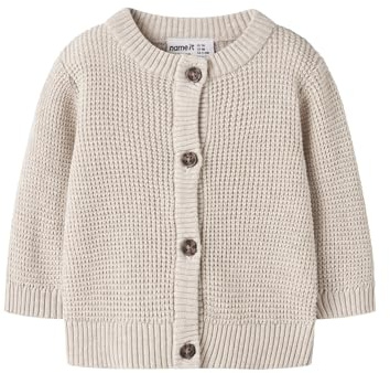 NAME IT Cardigan en Maille en Maille gaufrée