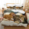 CXYXHW Katze Bettwäsche Set 220x240cm,3D Katzenmotiv Mikrofaser Bettbezug,Haustier Katze Bettwäsche-Sets 3teilig mit Reißverschluss,tierbedruckte Betten Set für Mädchen Jungen Kinder (C, 220x240cm)