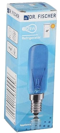 LUTH Premium Profi Parts Lampe E14 25w kompatibel mit Siemens 00612235 26mmø 83mm 230-240v Blau für Kühlschrank