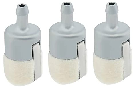 Navna Fuel Filter Set of 3 for Strimmers, Hedge Trimmer, Blowers, Chainsaws - Compatible with Lawn Mower, ATV, Go-Kart, Snowmobile