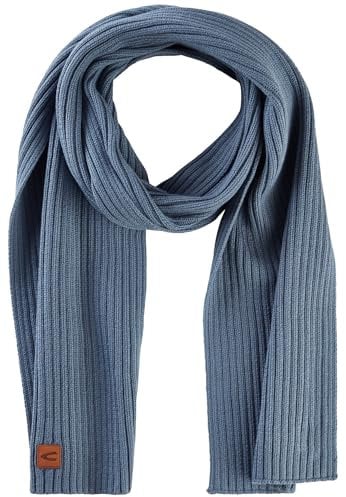 camel active Herren Schal aus einem Baumwoll-Kaschmir-Mix Blau, menswear-OS