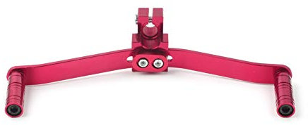 SIKUAI Levier de changement de vitesse double/double sens universel en aluminium pour moto Repose-pieds Pédale de changement de vitesse for Most Motos ATV UTV Quads Go Karts, Rouge