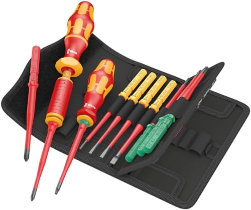 Wera Kraftform Kompakt VDE 16 Torque 1,2-3,0 Nm extra slim 1 Tool Finder, 16 pezzi