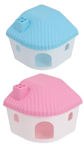 Kisangel 2stücke Hamster Versteckhaus Für Kleine Haustiere Komfortable Schlaf Und Spielumgebung Für Hamster Und Ratten Für Aktives Spielen Und Entspannung