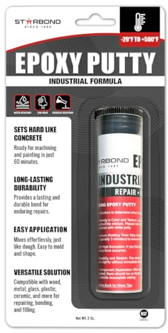 STARBOND 2 oz. White Epoxy Putty Stick High-Temperature Resistance Best for Woodworking, Home, Plumbing, and Industrial Repairs,