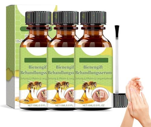 Furzero Bienengift Nagel, Fuzero Bienengift Nagelpilz, Furzero Bienengift Nagelserum, Fuzero Bienengift Nagelpilz, Reparatur und Nagelwachstum (3Stück)
