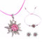 stroyayo 4 Stück Dirndl Schmuck Damen,Trachtenschmuck Damen Set,Trachtenkette Damen,Oktoberfest Accessoires,Passen Ohrstecker für Damen Bierfest Trachten Dirndl Outfit Accessoires