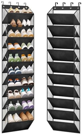Uptyia Organizador Zapatos Colgante para 20 pares de Zapatos, Se Puede Colgar en La Puerta o en el Armario, Ahorra Espacio,42 x 25 x 180cm