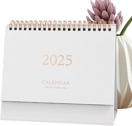 Wuyooprt 18-monatiger Tischkalender, bunter Monatskalender - 18-Monats-Tischkalender 2024–2025 | Tragbarer Tischkalender, minimalistischer Tischkalender für Terminplanung, Planung