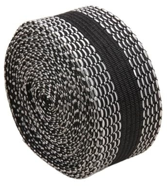 VONCYKI Cinta autoadhesiva para coser y planchar en el dobladillo de la tela, para planchar (negro, 1 metro)