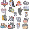 60 Piezas Parches Termoadhesivos Bordados para Ropa, Patch Sticker, Pegatinas y Apliques de Costura para Camiseta Bolsas Sombrero Jeans, DIY Coser