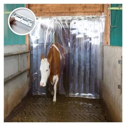 LGJEGD Tiras Cortina plástico for Cortina congelador 1,6 mm/1,8 mm Espesor, umbrales Puerta for Tiras Puertas Exteriores (1.6mm,1.35Mx2M)