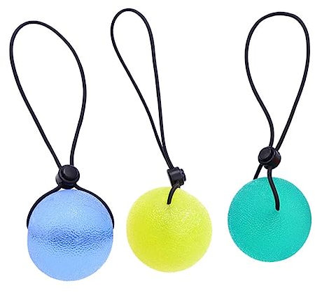Ipetboom 3stücke Teiliges Grip Bälle Für Handstärkung Decompression Blau Grün Und Gelb Für Fitness Und Stressabbau Für Altersgruppen Geeignet
