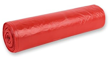 500 Stück Hygoclean Müllsäcke Premium, 70 l | HDPE, Rolle, rot, L: 57,5cm, B: 100cm, 20my, Müllsäcke, Abfallsack, Müllbeutel, Mülltüten, Hausmüll, Abfallbeutel