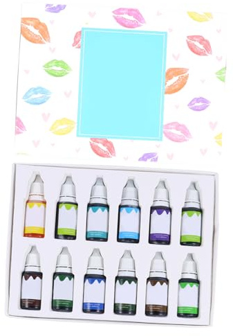 DEARMAMY 12 Stück Lippenstiftpigment mit Vitamin C Hochkonzentrierte nicht Reizende Kosmetikpigmente in Weiß für Lipgloss zum Selbermachen