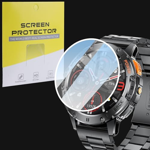 LIGE 1er-Pack Panzerglas Displayschutz für Smartwatch 1,43 Zoll 38 mm – Kompatibel mit BW1846, SML1 PRO, EF3, EF5, EF6, EF7, FV10, SML6, ST19, FV5 – Kratzfest, Anti-Explosion, 9H Gehärtetes Glas
