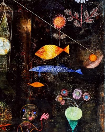 Paul Klee’s Magic Fish | Blank Sketchbook for Art, Notes & Creative Work: Minimalist Blank Notebook Inspired by Modern Art Masterpieces