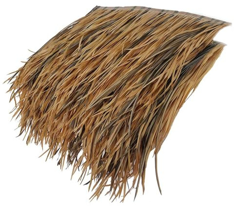 Techo de paja de palma sintética, Rollos de paja palma artificial for bares, decoración al aire libre, tamaños paquete múltiples(8 PCS)
