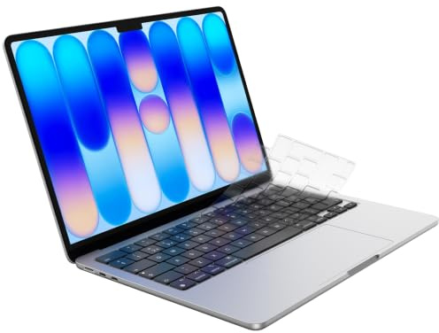 Soonjet Keyboard Cover for MacBook Pro 14 16 MacBook Air 13 15 MacBook Neo | EU/UK Layout Ultra Thin TPU Keyboard Protector, Dust & Spill Protection for M1-M5 MacBook Pro M2-M5 MacBook Air, MacBook Neo