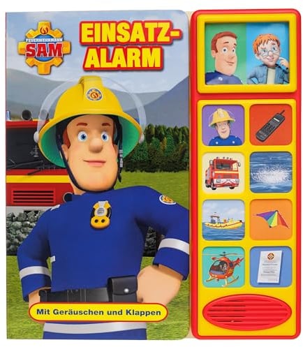 Feuerwehrmann Sam - Einsatzalarm - Klappen-Geräusche-Buch für Kinder ab 3 Jahren: Mit Geräuschen und Klappen