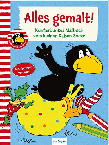 Der kleine Rabe Socke: Alles gemalt!: Kunterbuntes Malbuch vom kleinen Raben Socke | Über 80 Ausmalbilder für Kinder ab 3 Jahren