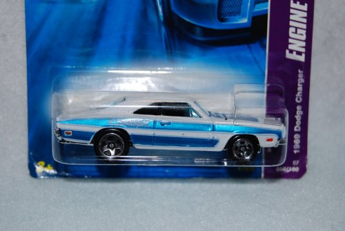Hot Wheels 2007 Motor Revealers 1969 Dodge Charger #058 # 2 of 4 Scale 1:64 - Blue - Plastic - Automotive Sculpture - Figurine - Sculpture - Classic Cars