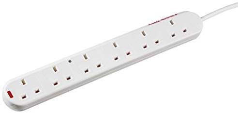13A 6G 2M Surge Protected Extension Lead with Neon