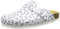 Lico Bioline Clog Print, Zoccoli Donna, Bianco Blanc Weiss Grau, 39 EU