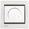 Va et Vient Variateur 500W Blanc Delta Iris + Plaque Métal Blanc