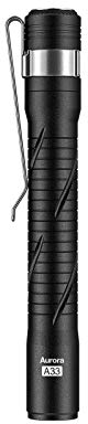 RovyVon Aurora A33 Pen Torch USB-C Rechargeable Flashlight with Pocket Clip, 200 Lumen, IPX8 Waterproof for Inspection, Repair, Work, Outdoors