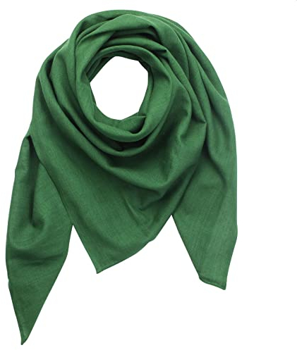 Superfreak Baumwolltuch fein & dicht gewebt - dunkelgrün - quadratisches Tuch