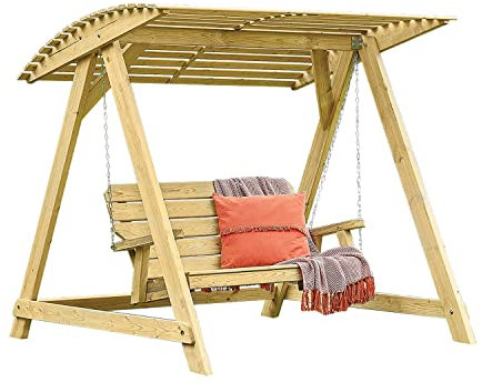 Woodshaw CRAFTED FOR YOUR OUTDOOR SPACE Brantham 2 Seater Hammock, wood, Natural, XLarge