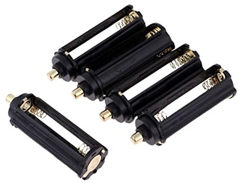perfk 5 Pièces/Paquet Camping Lampe de Poche Support de Batterie Conteneur pour 3X Piles AAA