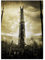 Displate - Poster aus Metall - Einfache Montage ohne Bohren - Middle-Earth - Black Gate of Mordor - Orthanc - Größe M - 32x45cm Matt