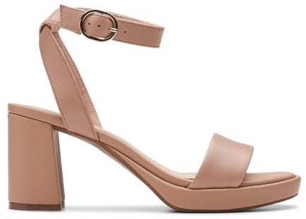 Clarks Women's Ambyrlyn Bay Pump, Warm Beige Lea, 5 UK