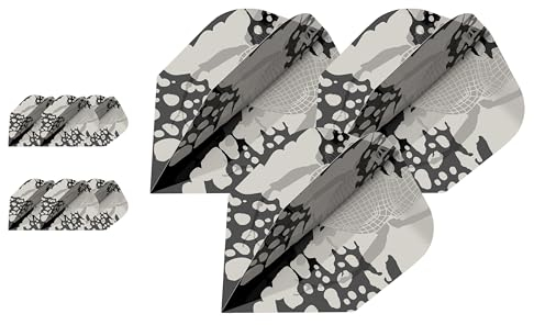 Target Darts EXO Edition Pro Ultra Flights, No.6 (Pack of 9) Dart Flight Multipack, Professionelles Dart Zubehör, Dart Flights Set - Shape No 6