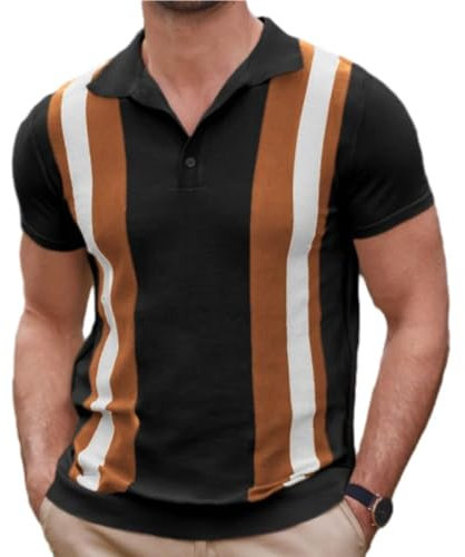 Kurzarm Herren Hemden Freizeithemden Für All-Match Herren Kurzarm Freizeithemden Für Herren Kurzarm Funktionshemd Herren Kurzarm Shirt Herren H-Black3 XL