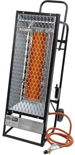 SIP FIREBALL RP35 Radiant Propane Gas Heater, 10.25kW / 35,000 BTU/hr with 2m Hose and Wheel Kit