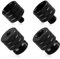 4pcs Mic Stand Adapter, Mic Thread Adapters 1/4 Female to 5/8 Male & 3/8 Female to 5/8 Male & 1/4 Male to 5/8 Female & 3/8 Male to 5/8 Female Screw Adapter for Microphone Boom Camera Tripod