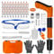 Aolawco Upgraded Nail Gun for Concrete Walls Comes with 150 Nails, Removable and Cleanable Nail Gun Cordless for Wire Concealment Installations on Concrete Walls(Orange)