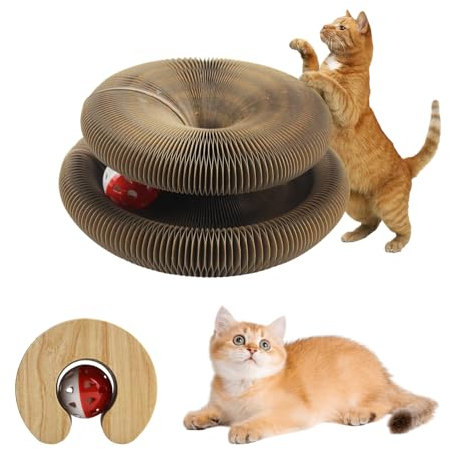 RYAN Juguetes Gatos Interactivos Magic Organ Juguete Juguetes para Gatos con Bola de Campana de Juguete Gato Interactivo Ejercicio Mental y físico Interactivo para Gatos de Interior