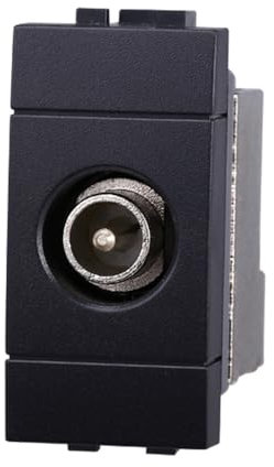IXTRIMA Connettore Presa TV Terminale Maschio Colore nero Compatibile Con Bticino Living Light/INTERNATIONAL 1PZ
