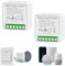 Interruptor WiFi Smart Life, 16A Relé Interruptor Inteligente Wi-Fi & Bluetooth, 2.4g Smart Light Switch Compatible con Asistente de Voz y Tuya, Smart Switch Alexa, Requiere Cable Neutro (2 piezas)