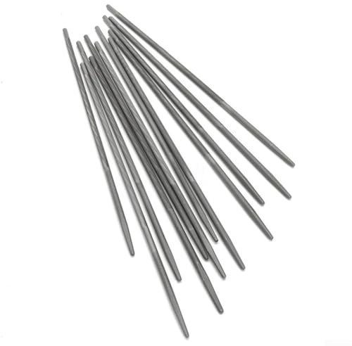 Twelve High Performance Chainsaw Round Files at Four Millimeters, Perfect For Any Serious For Woodworker's Toolbox