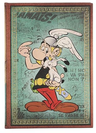 Asterix the Gaul (The Adventures of Asterix) Midi Lined Hardback Journal (Elastic Band Closure)