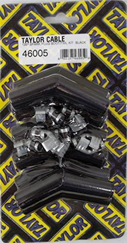 Taylor Cable 46005 Spark Plug Boot/Terminal Kit Black 135 deg